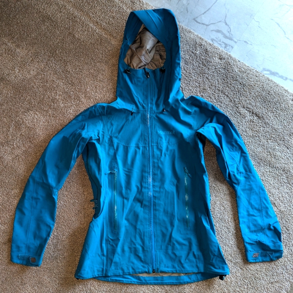 Marmot Gore-tex Shell Jacket, Medium, Blue
